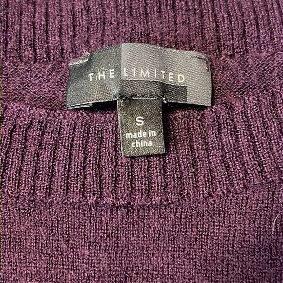 The Limited Purple Wool Blend Sweater - Size Small, 1/2 - 3/4 Sleeve - Picture 12 of 14